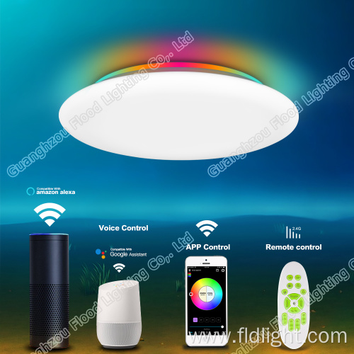 smart Ceiling Light lamp Flush Mount LED WiFi